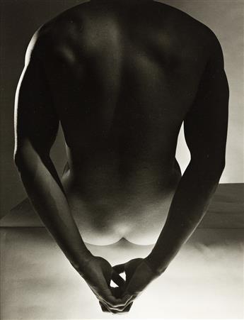 HORST P. HORST (1906-1999) Male Nude, NY (hands behind buttocks).                                                                                